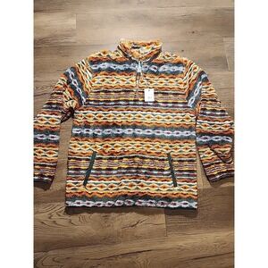 Rockin C Pullover Women's Large Western Fleece Quarter Zip Southwestern